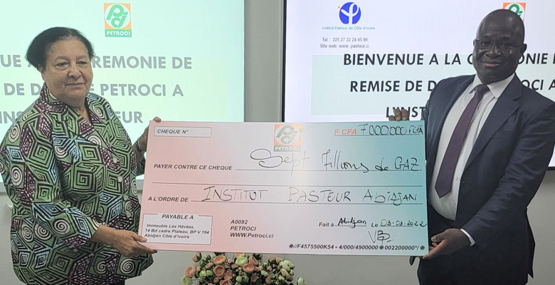 Covid-19 : Petroci fait un don de sept (7) millions Frs Cfa de gaz à l'Institut Pasteur
